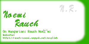 noemi rauch business card